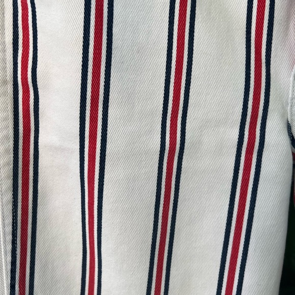 Reformation Roper Jeans in Red, White, Blue Grenada Stripes | Crop Denim | Sz 26 - Picture 10 of 14